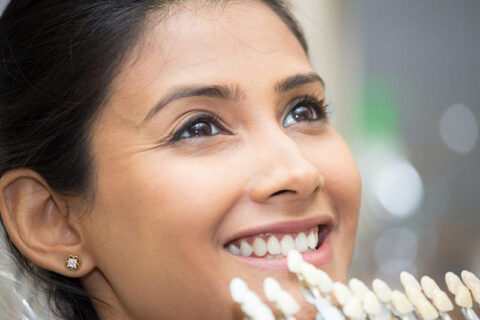 young woman smiling